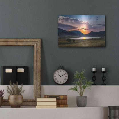 Luxe Metal Art 'Sunrays' by Giuseppe Torre, Metal Wall Art,16x12