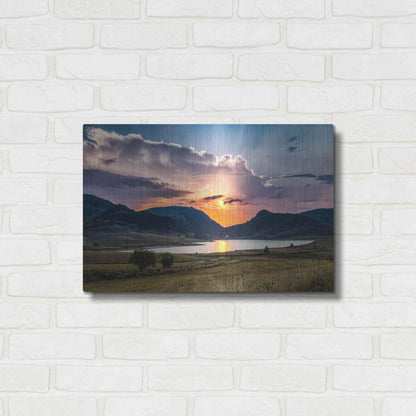 Luxe Metal Art 'Sunrays' by Giuseppe Torre, Metal Wall Art,24x16