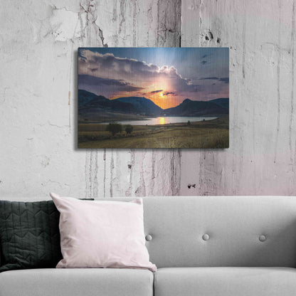 Luxe Metal Art 'Sunrays' by Giuseppe Torre, Metal Wall Art,36x24