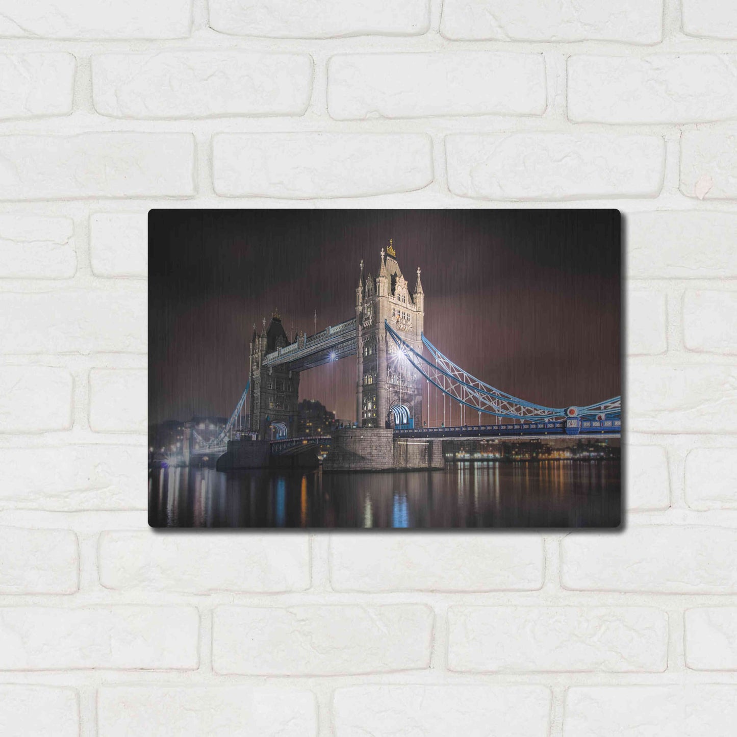 Luxe Metal Art 'Two Towers' by Giuseppe Torre, Metal Wall Art,16x12
