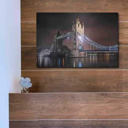 Luxe Metal Art 'Two Towers' by Giuseppe Torre, Metal Wall Art,16x12