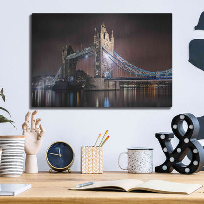 Luxe Metal Art 'Two Towers' by Giuseppe Torre, Metal Wall Art,16x12