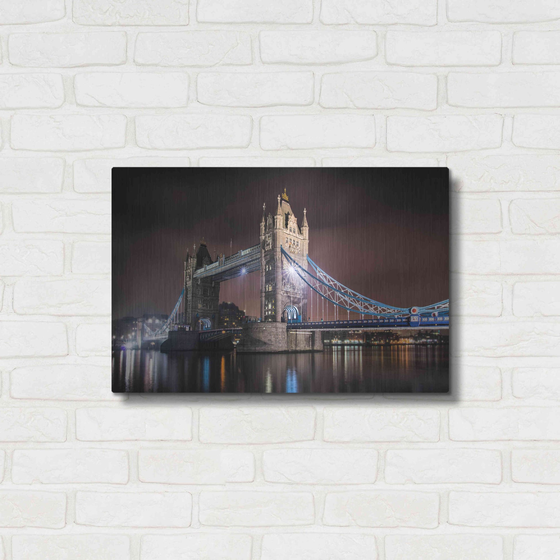 Luxe Metal Art 'Two Towers' by Giuseppe Torre, Metal Wall Art,24x16