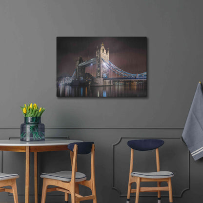 Luxe Metal Art 'Two Towers' by Giuseppe Torre, Metal Wall Art,36x24