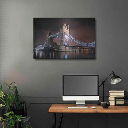 Luxe Metal Art 'Two Towers' by Giuseppe Torre, Metal Wall Art,36x24