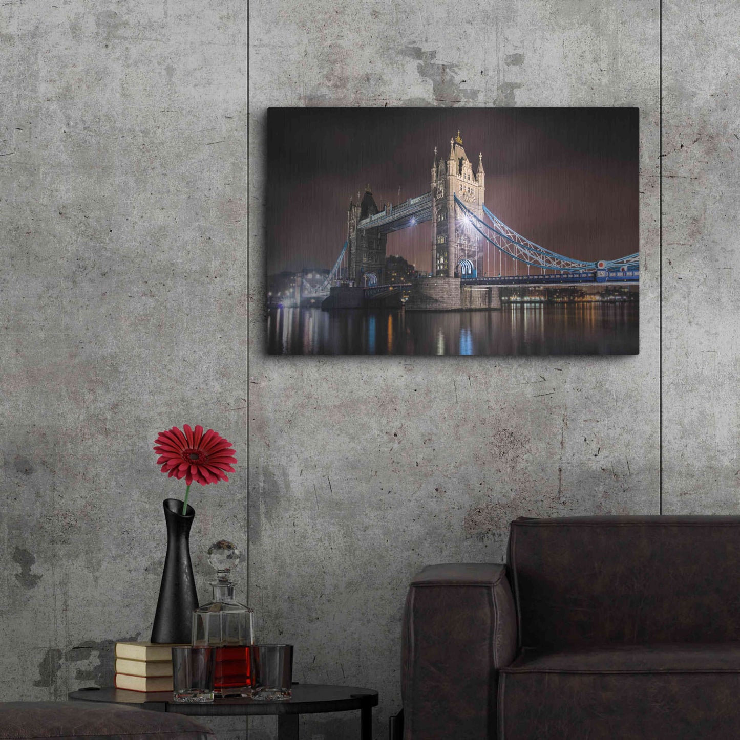 Luxe Metal Art 'Two Towers' by Giuseppe Torre, Metal Wall Art,36x24
