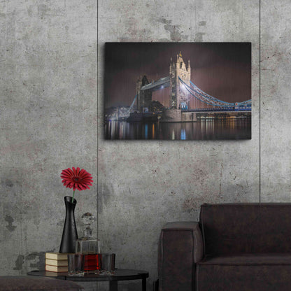 Luxe Metal Art 'Two Towers' by Giuseppe Torre, Metal Wall Art,36x24