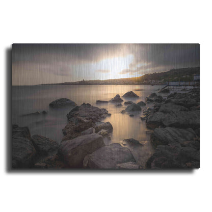 Luxe Metal Art 'Golden Sunset' by Giuseppe Torre, Metal Wall Art