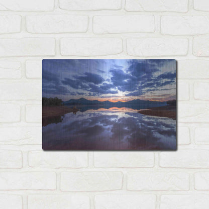 Luxe Metal Art 'Goodbye Blue Sky' by Giuseppe Torre, Metal Wall Art,16x12