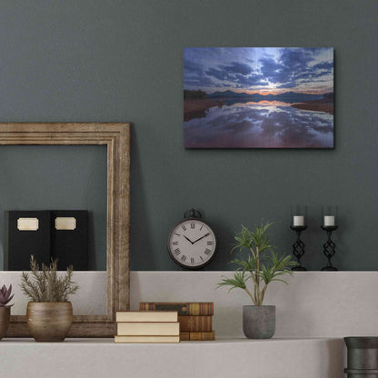 Luxe Metal Art 'Goodbye Blue Sky' by Giuseppe Torre, Metal Wall Art,16x12