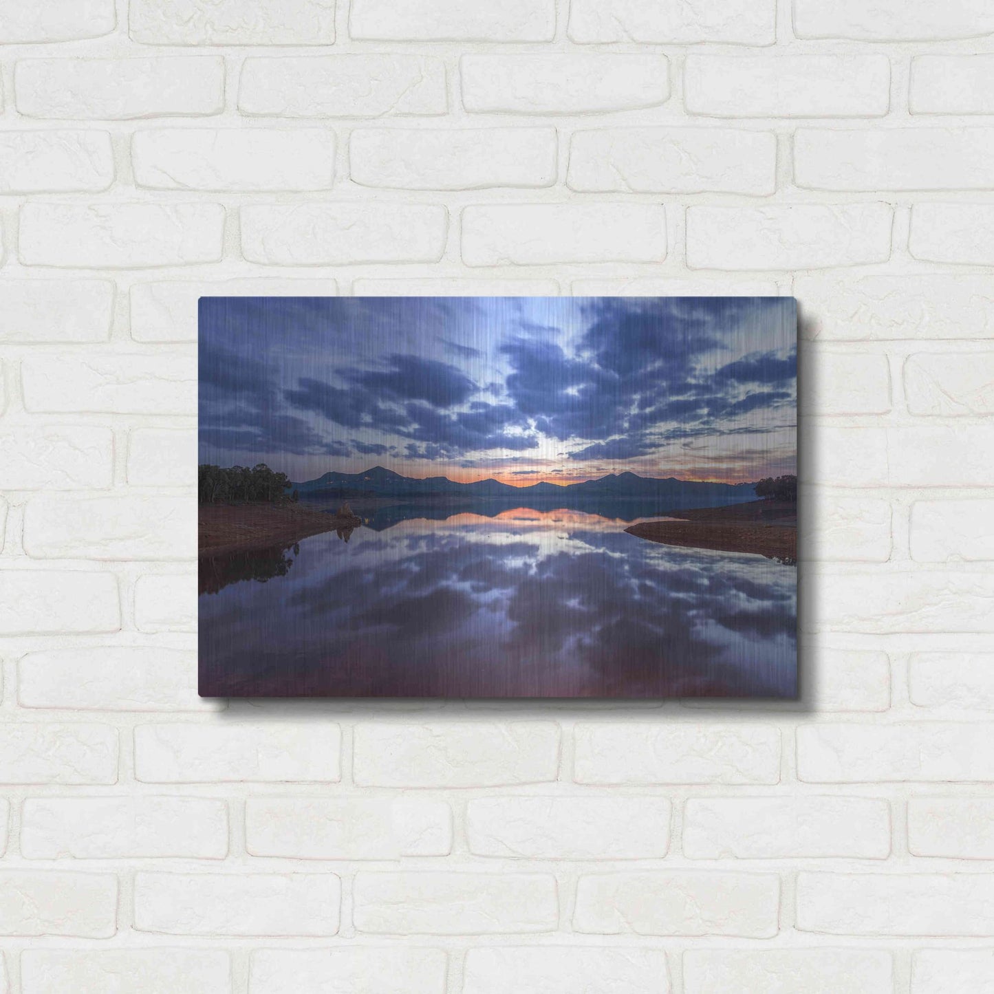 Luxe Metal Art 'Goodbye Blue Sky' by Giuseppe Torre, Metal Wall Art,24x16