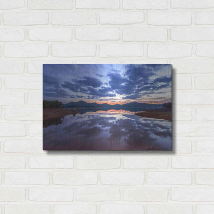 Luxe Metal Art 'Goodbye Blue Sky' by Giuseppe Torre, Metal Wall Art,24x16