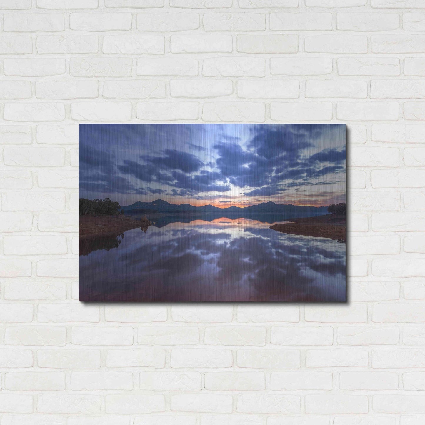 Luxe Metal Art 'Goodbye Blue Sky' by Giuseppe Torre, Metal Wall Art,36x24