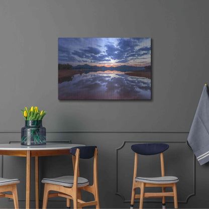 Luxe Metal Art 'Goodbye Blue Sky' by Giuseppe Torre, Metal Wall Art,36x24