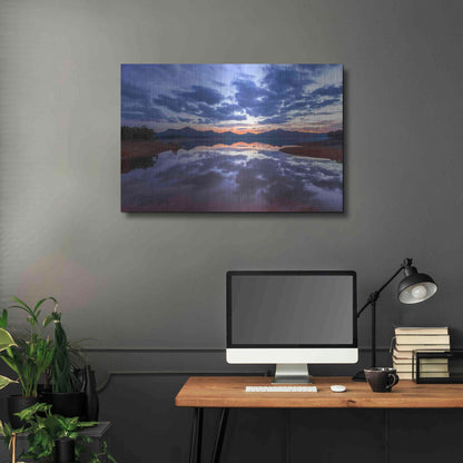 Luxe Metal Art 'Goodbye Blue Sky' by Giuseppe Torre, Metal Wall Art,36x24