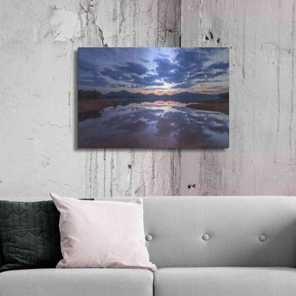 Luxe Metal Art 'Goodbye Blue Sky' by Giuseppe Torre, Metal Wall Art,36x24