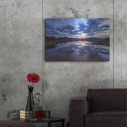Luxe Metal Art 'Goodbye Blue Sky' by Giuseppe Torre, Metal Wall Art,36x24