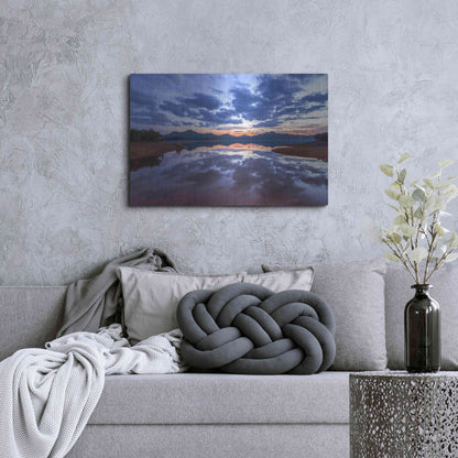 Luxe Metal Art 'Goodbye Blue Sky' by Giuseppe Torre, Metal Wall Art,36x24