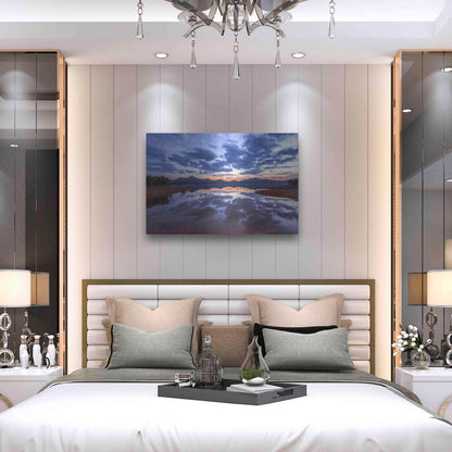 Luxe Metal Art 'Goodbye Blue Sky' by Giuseppe Torre, Metal Wall Art,36x24