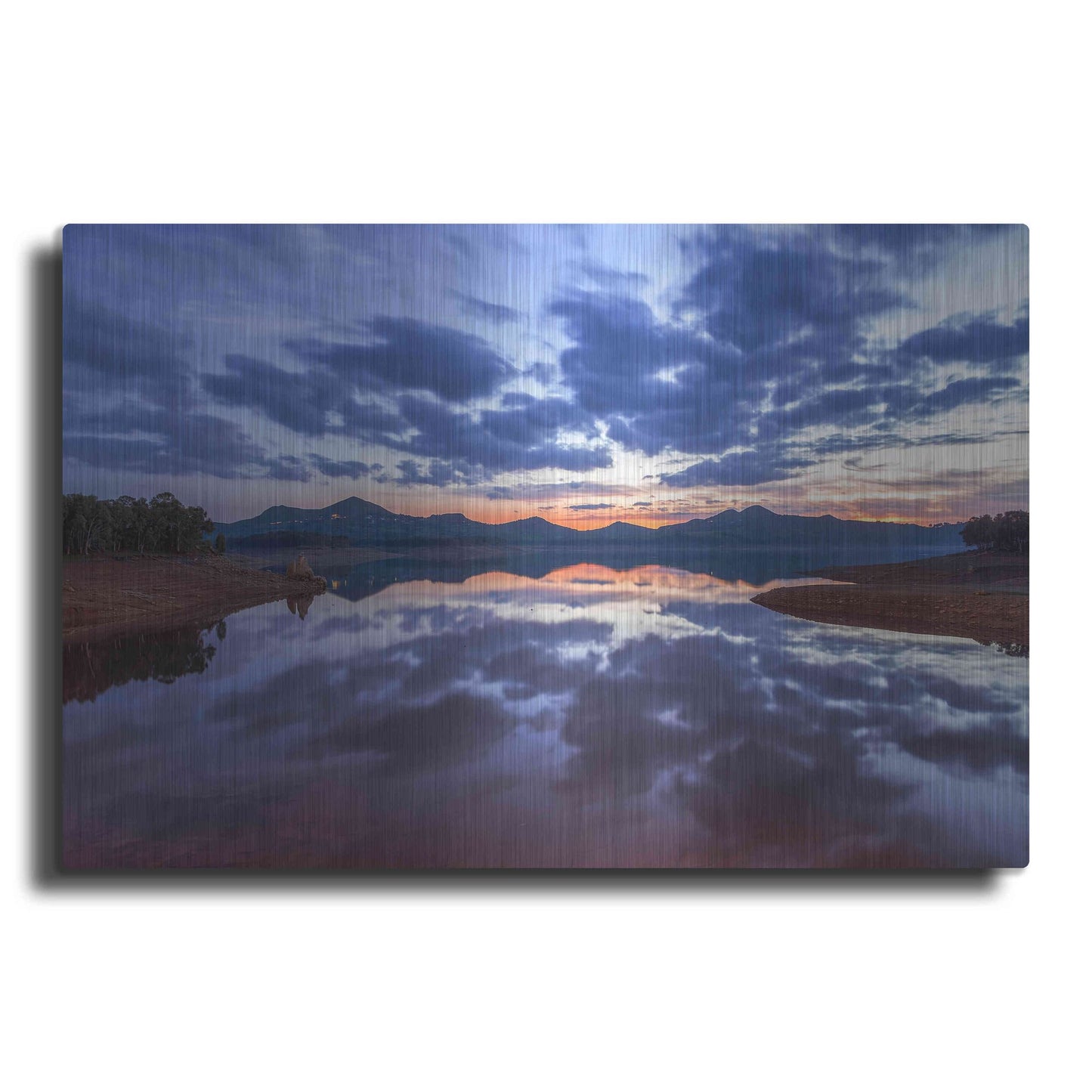 Luxe Metal Art 'Goodbye Blue Sky' by Giuseppe Torre, Metal Wall Art