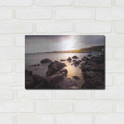 Luxe Metal Art 'The Golden Light' by Giuseppe Torre, Metal Wall Art,16x12