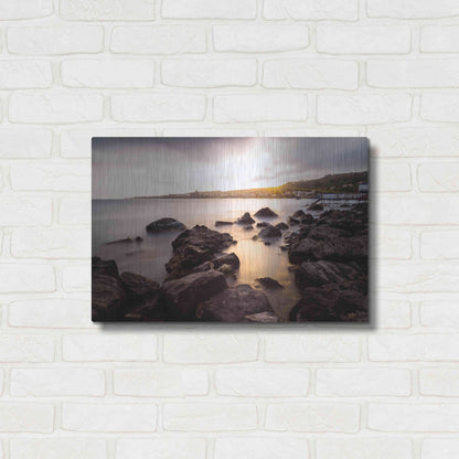 Luxe Metal Art 'The Golden Light' by Giuseppe Torre, Metal Wall Art,24x16