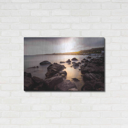 Luxe Metal Art 'The Golden Light' by Giuseppe Torre, Metal Wall Art,36x24