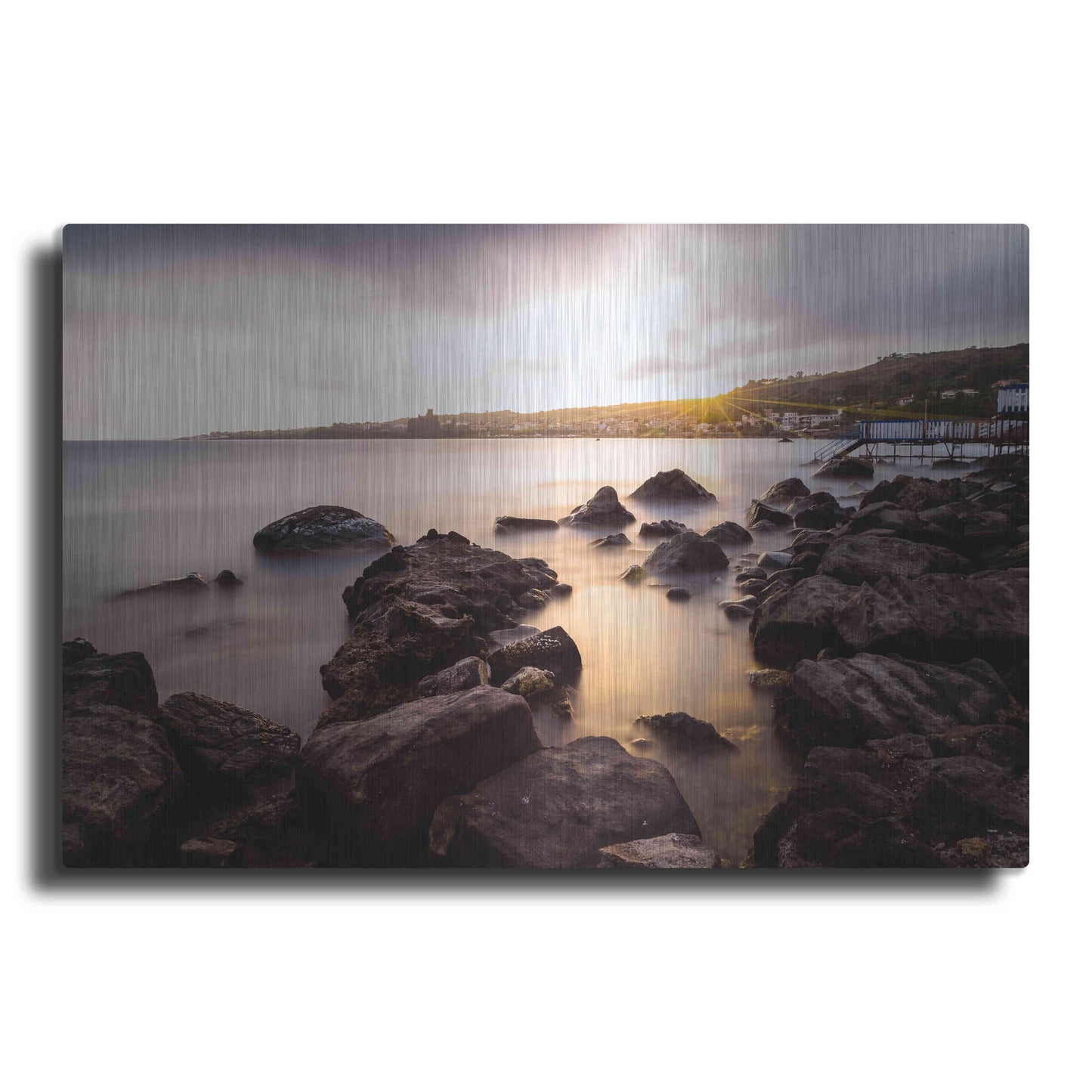 Luxe Metal Art 'The Golden Light' by Giuseppe Torre, Metal Wall Art