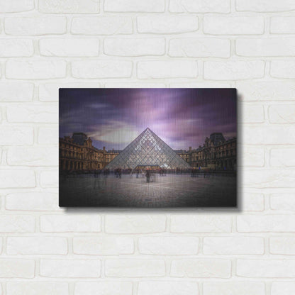 Luxe Metal Art 'Louvre I' by Giuseppe Torre, Metal Wall Art,24x16