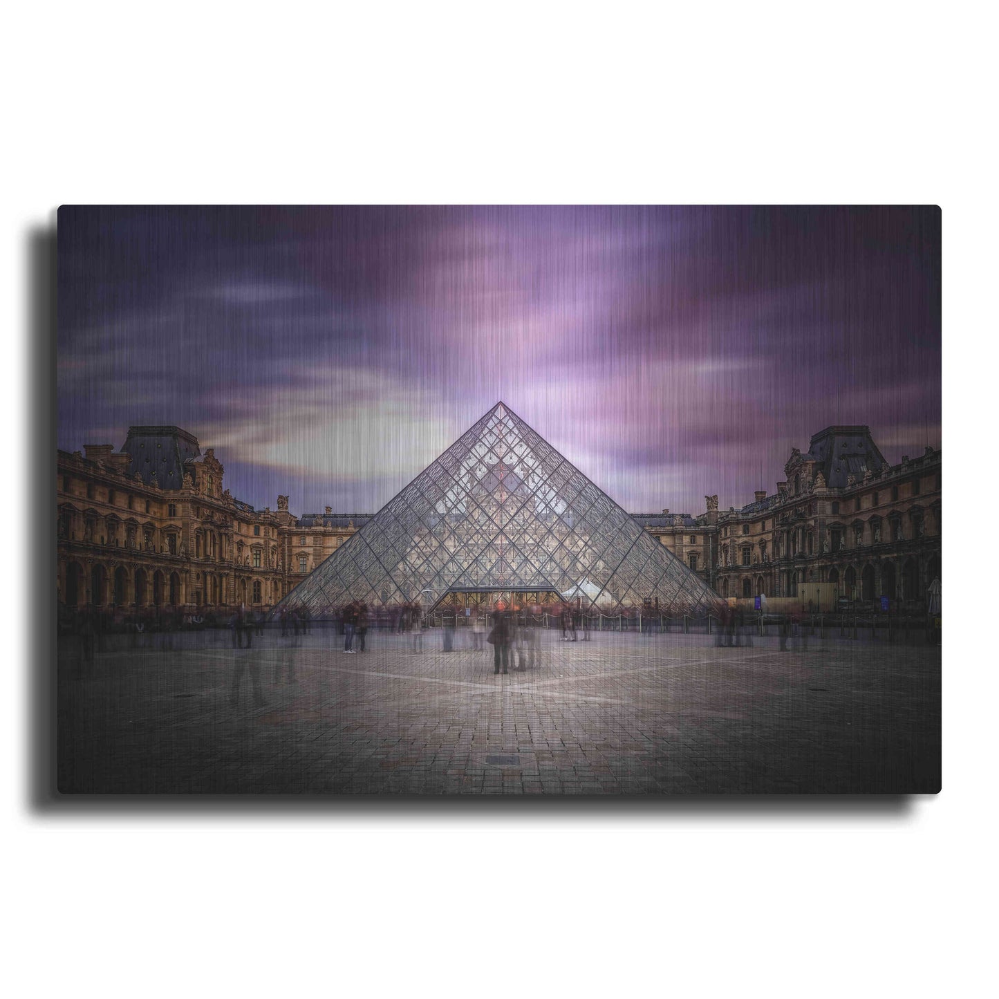 Luxe Metal Art 'Louvre I' by Giuseppe Torre, Metal Wall Art