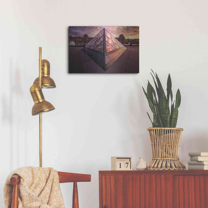 Luxe Metal Art 'Louvre II' by Giuseppe Torre, Metal Wall Art,24x16