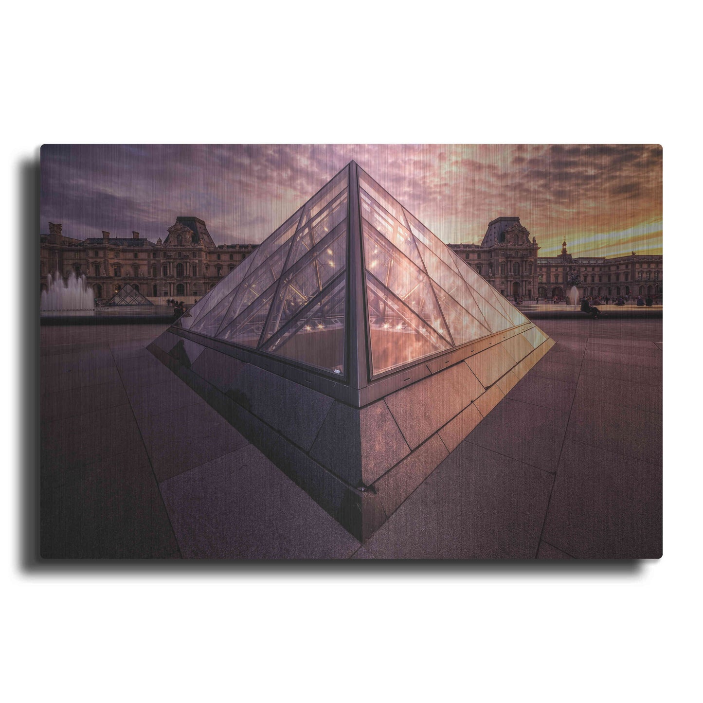 Luxe Metal Art 'Louvre II' by Giuseppe Torre, Metal Wall Art