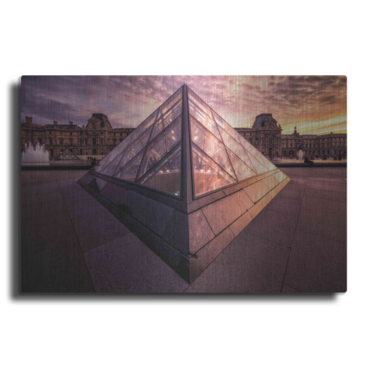 Luxe Metal Art 'Louvre II' by Giuseppe Torre, Metal Wall Art