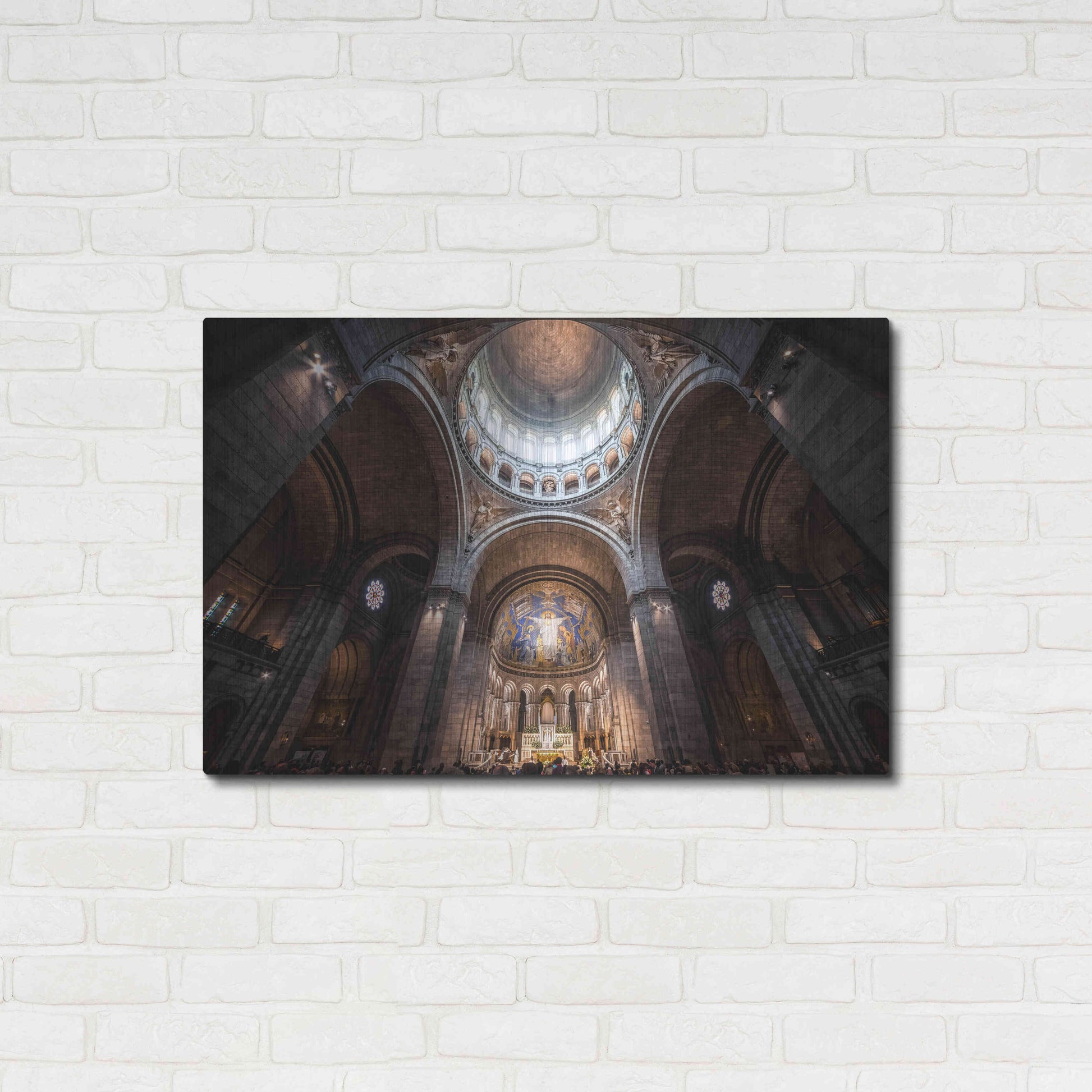 Luxe Metal Art 'Sacre Coeur I' by Giuseppe Torre, Metal Wall Art,36x24