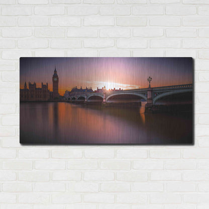 Luxe Metal Art 'Westminster' by Giuseppe Torre, Metal Wall Art,48x24