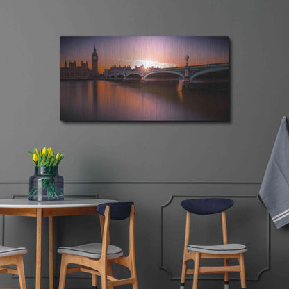 Luxe Metal Art 'Westminster' by Giuseppe Torre, Metal Wall Art,48x24