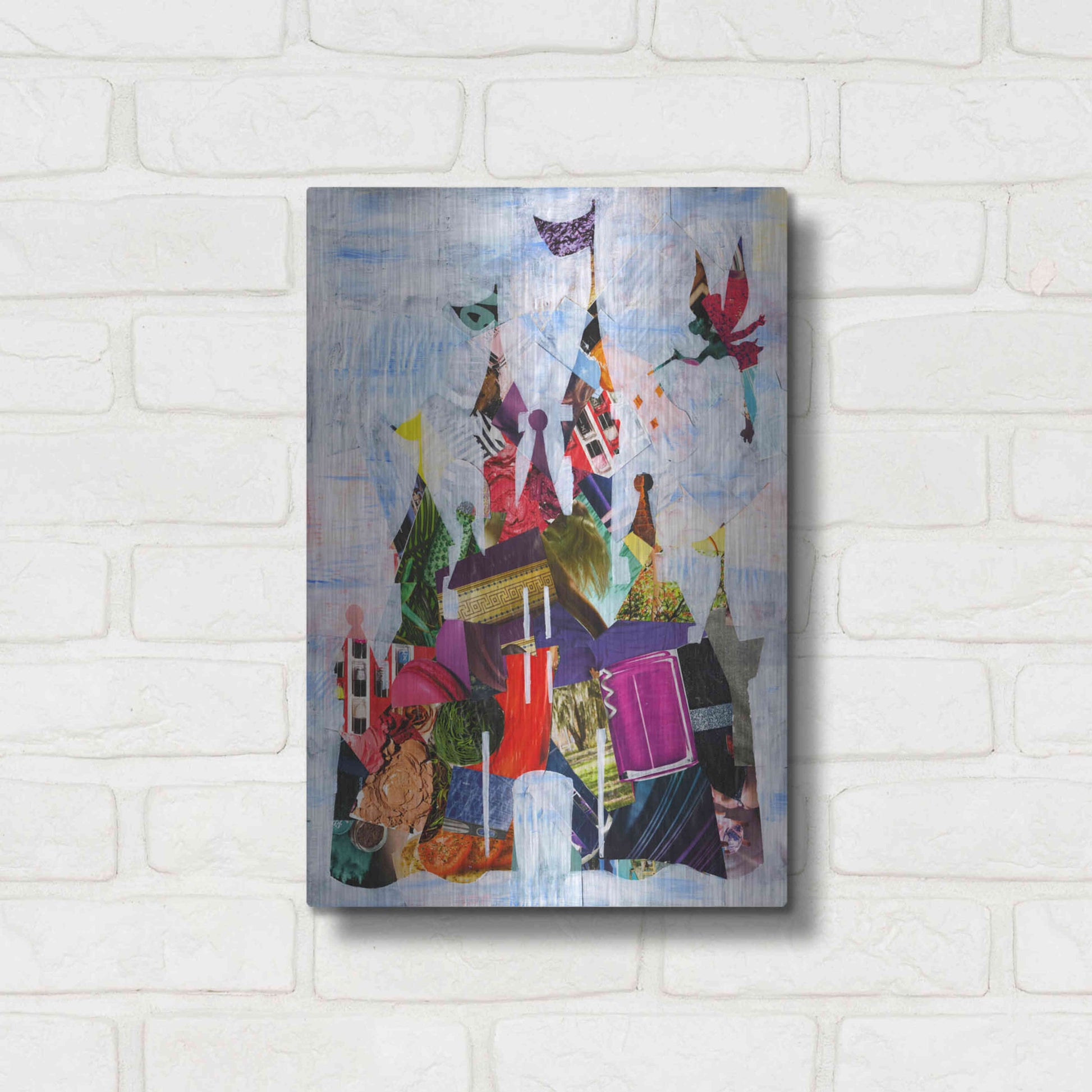 Luxe Metal Art 'Castle' by Artpoptart, Metal Wall Art,12x16