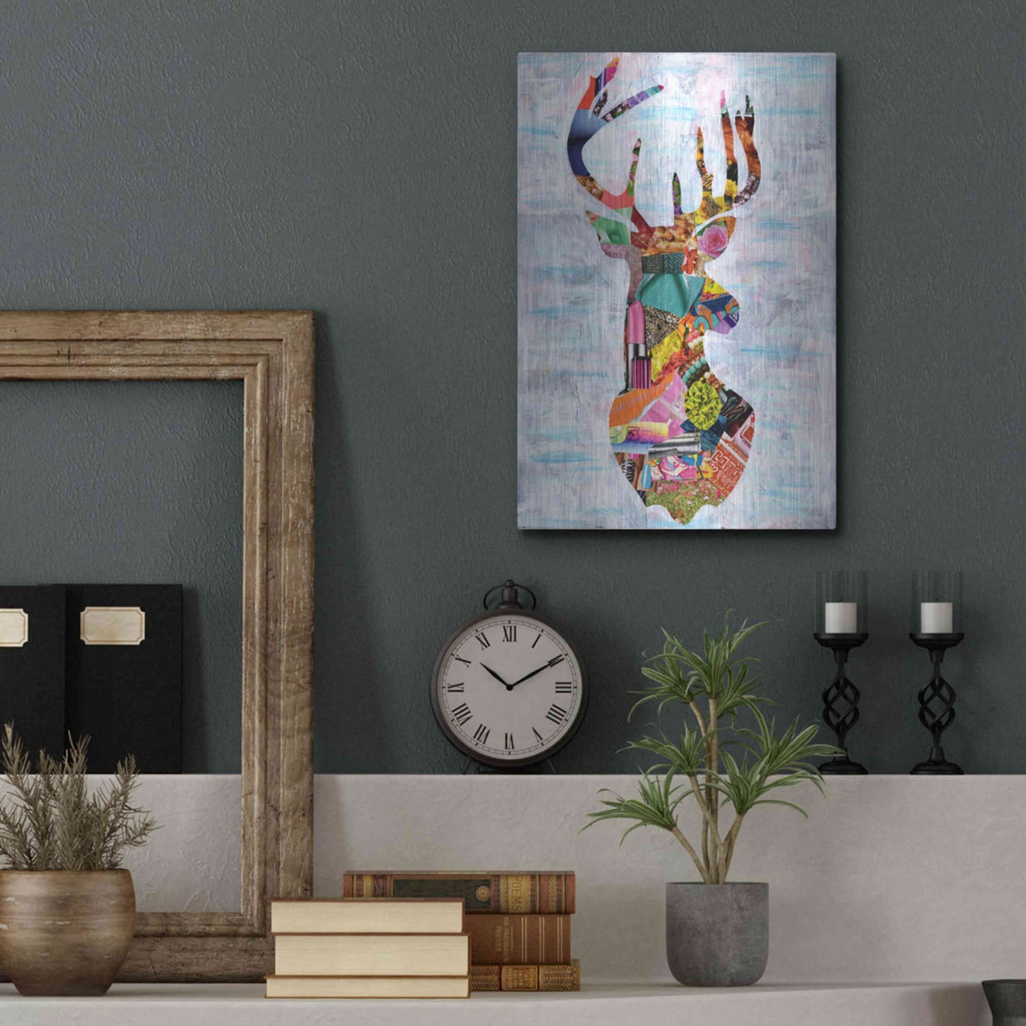 Luxe Metal Art 'Deer' by Artpoptart, Metal Wall Art,12x16