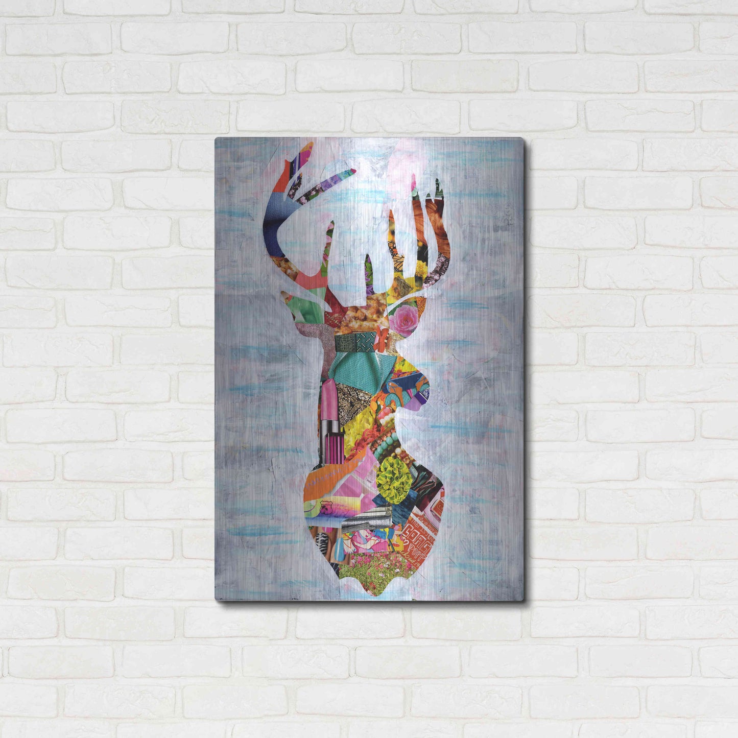 Luxe Metal Art 'Deer' by Artpoptart, Metal Wall Art,24x36