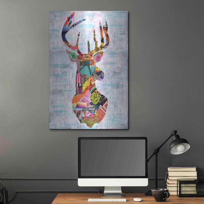 Luxe Metal Art 'Deer' by Artpoptart, Metal Wall Art,24x36