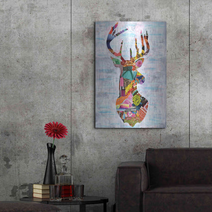 Luxe Metal Art 'Deer' by Artpoptart, Metal Wall Art,24x36