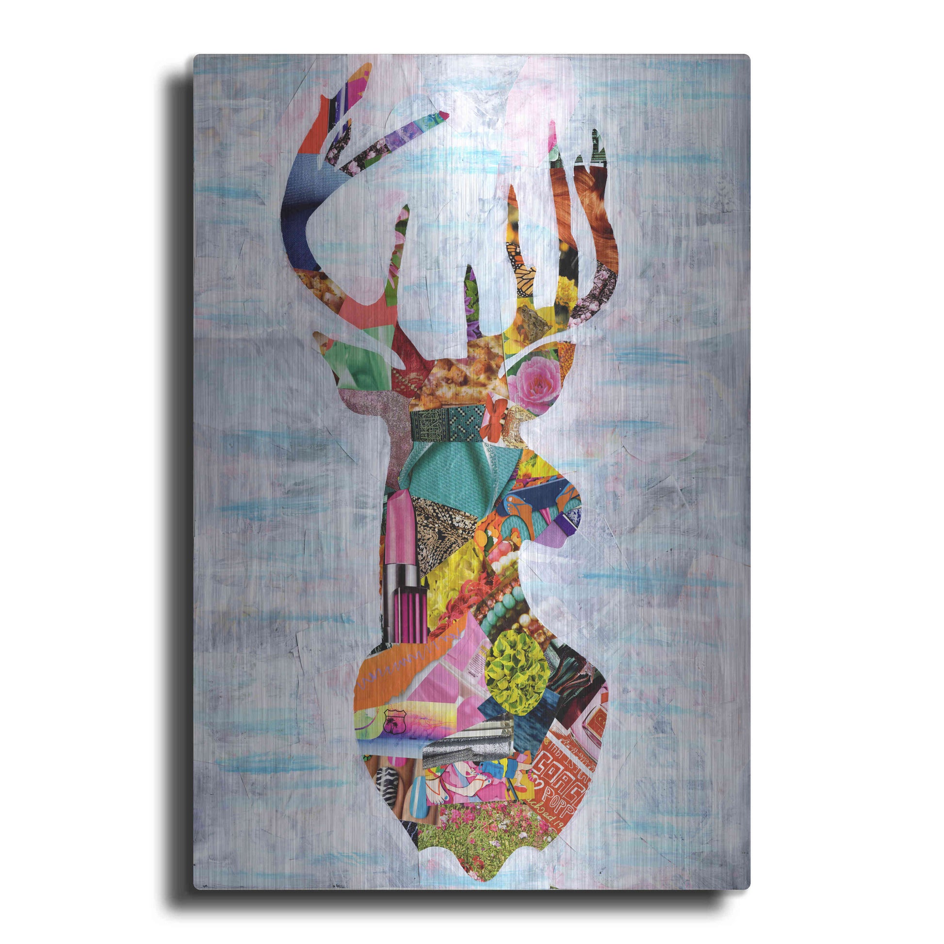 Luxe Metal Art 'Deer' by Artpoptart, Metal Wall Art