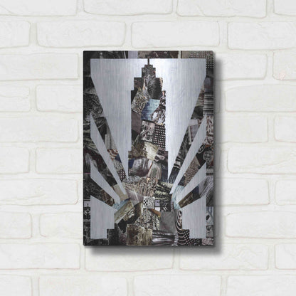 Luxe Metal Art 'Empire State' by Artpoptart, Metal Wall Art,12x16