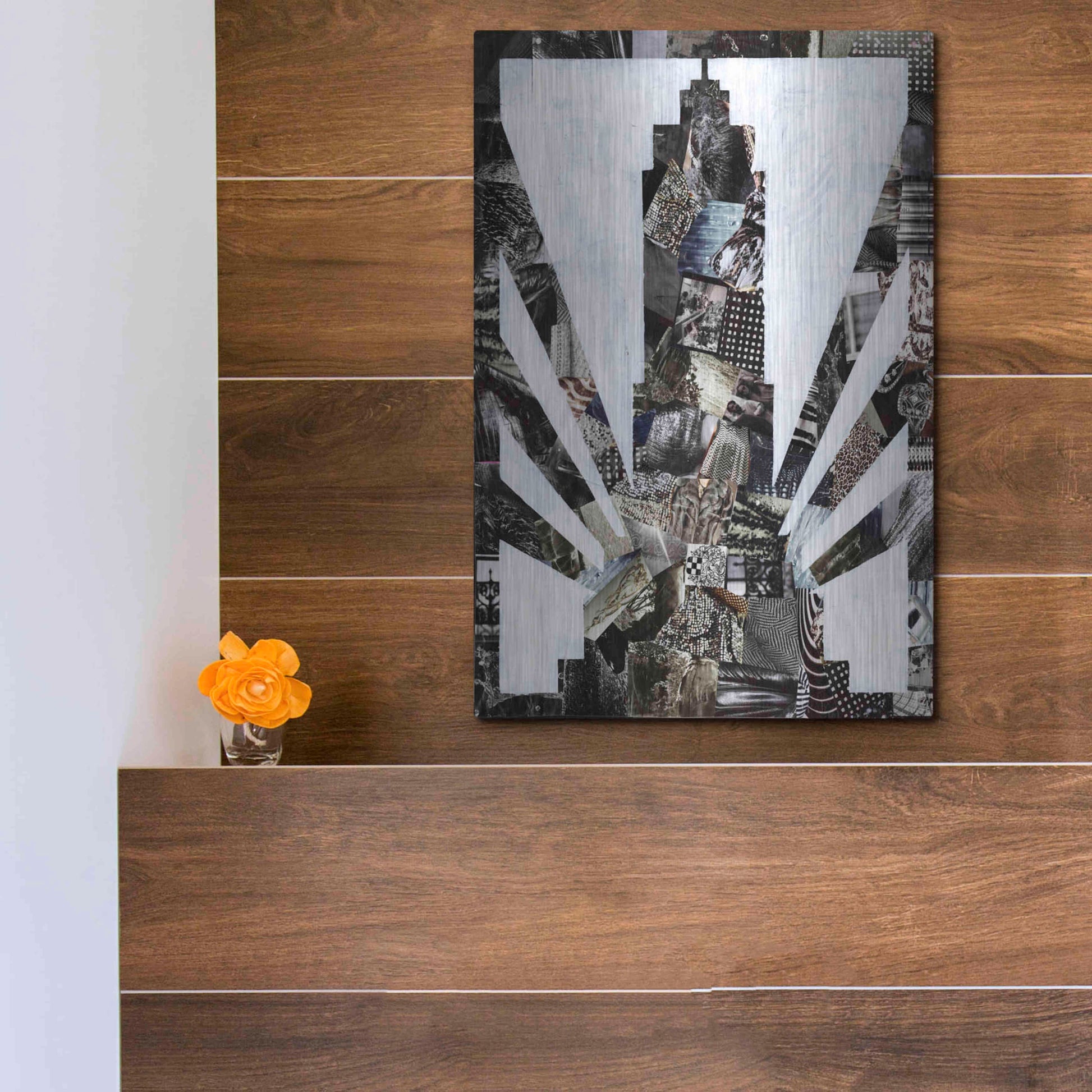 Luxe Metal Art 'Empire State' by Artpoptart, Metal Wall Art,12x16