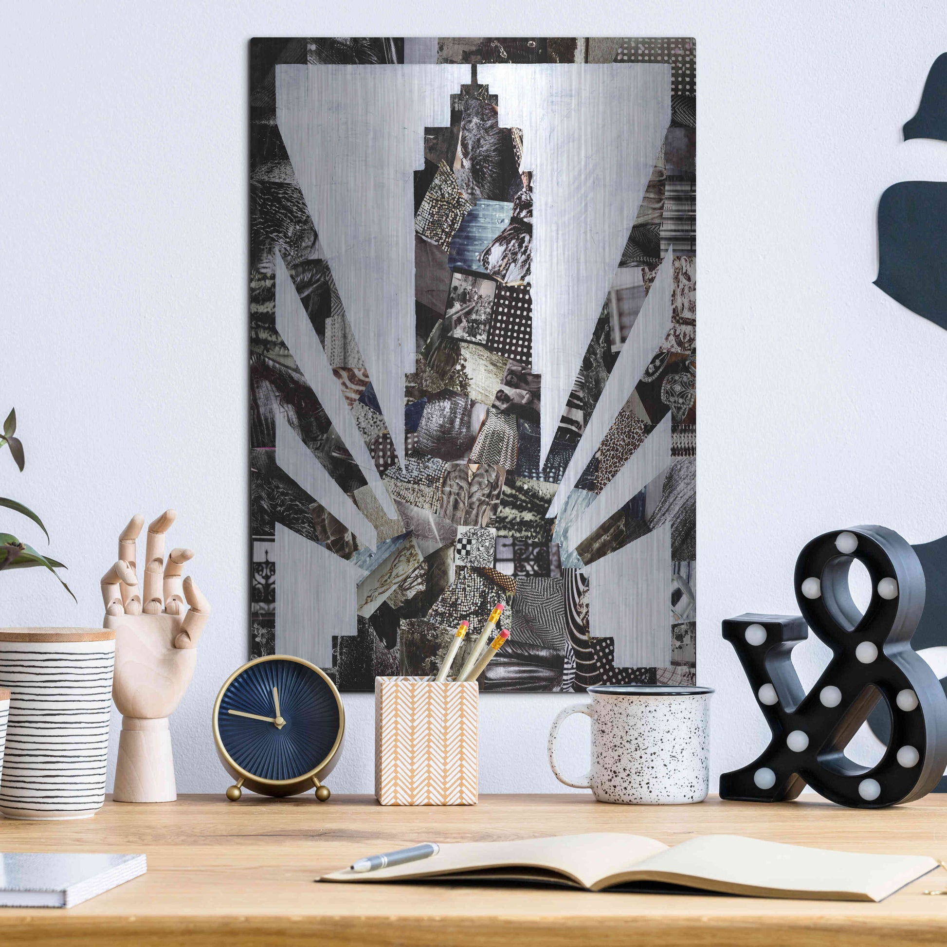 Luxe Metal Art 'Empire State' by Artpoptart, Metal Wall Art,12x16