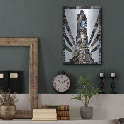 Luxe Metal Art 'Empire State' by Artpoptart, Metal Wall Art,12x16