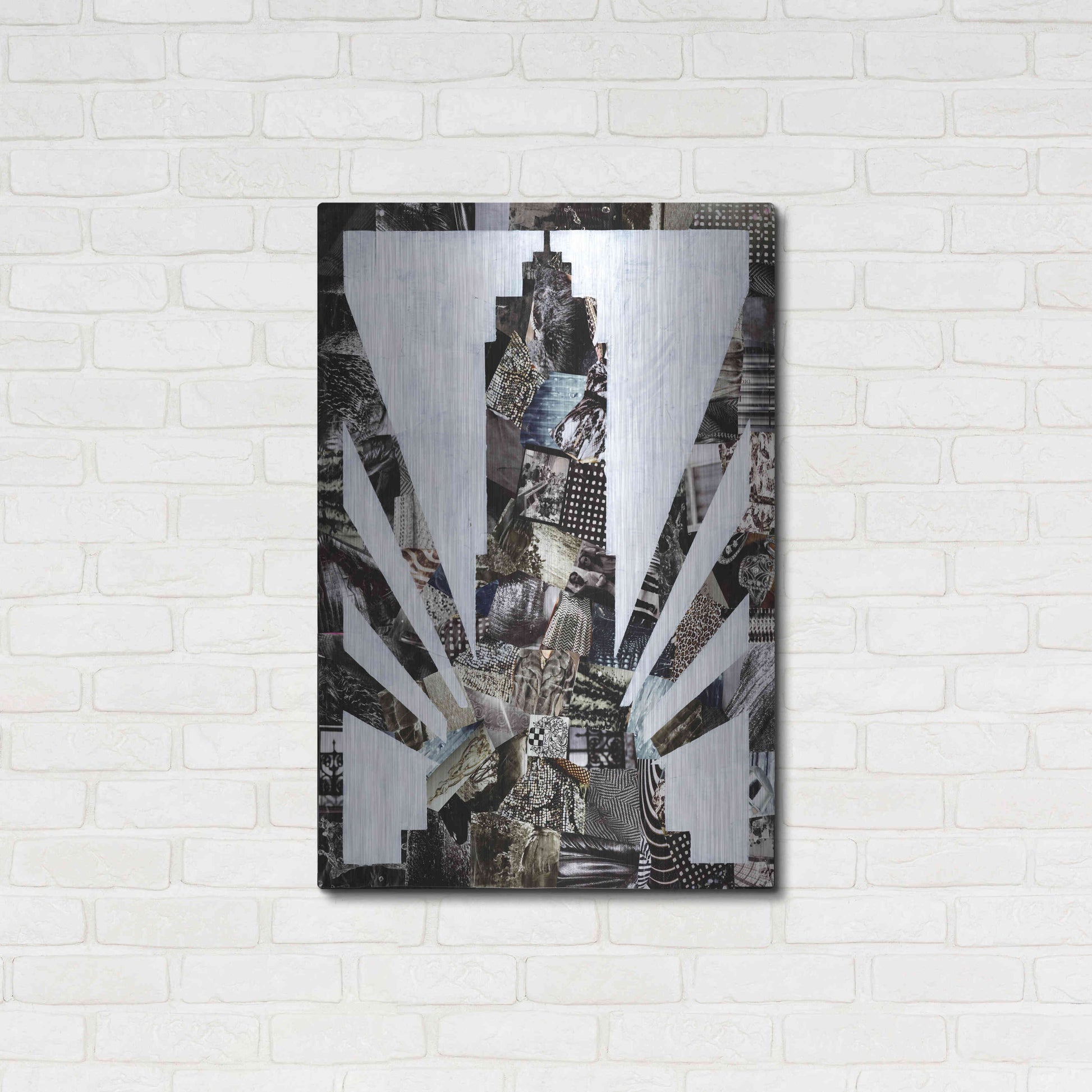 Luxe Metal Art 'Empire State' by Artpoptart, Metal Wall Art,24x36