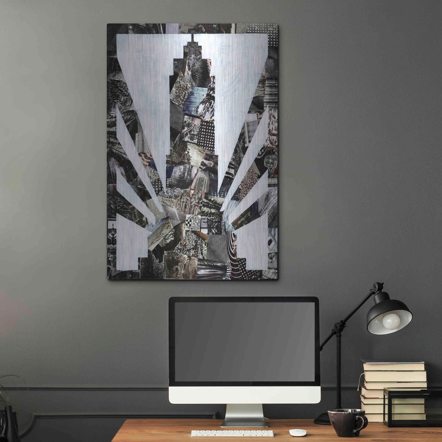 Luxe Metal Art 'Empire State' by Artpoptart, Metal Wall Art,24x36