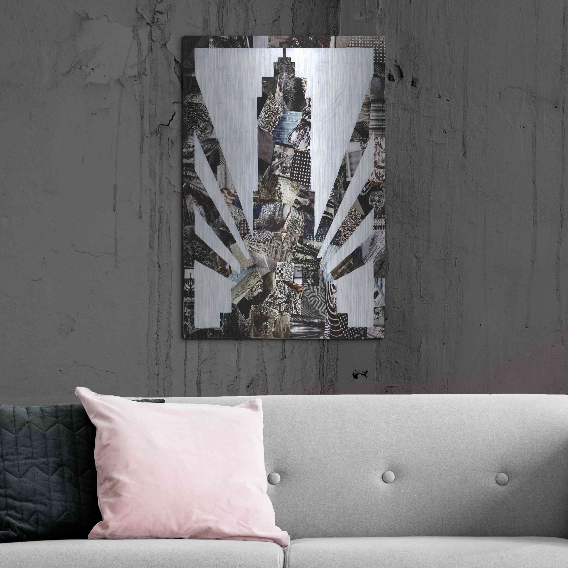 Luxe Metal Art 'Empire State' by Artpoptart, Metal Wall Art,24x36