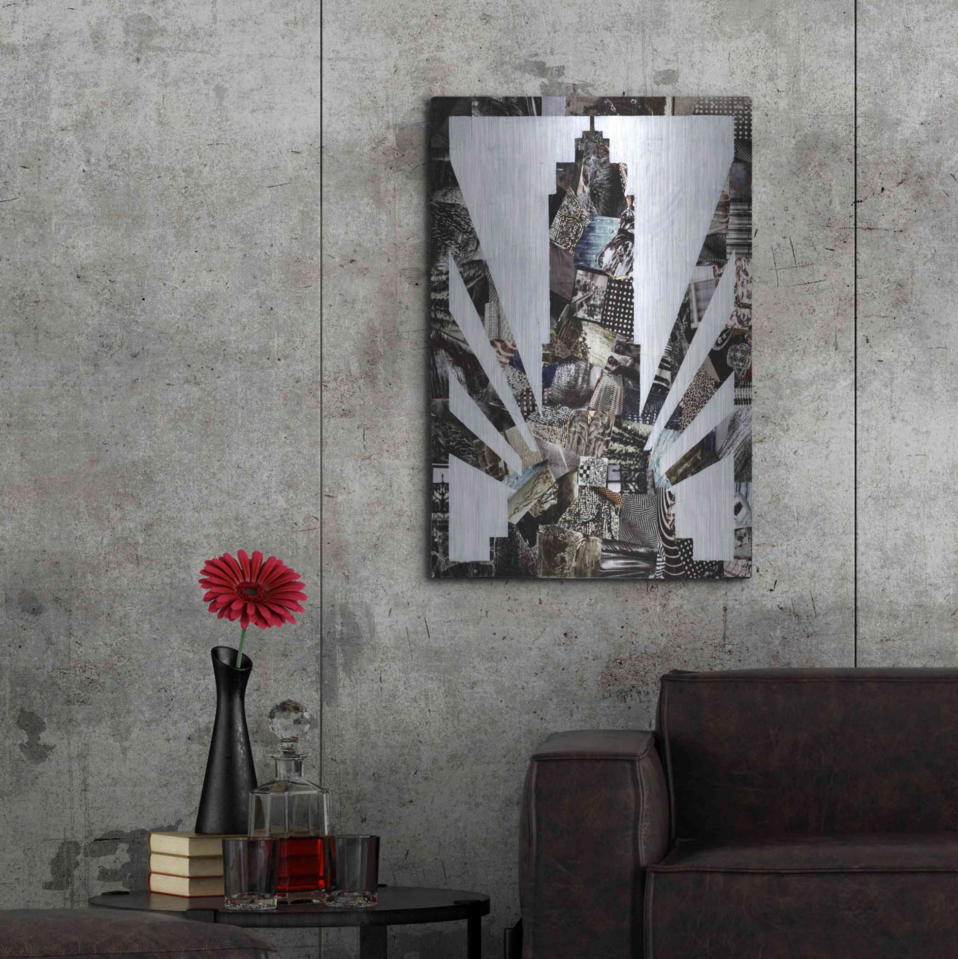 Luxe Metal Art 'Empire State' by Artpoptart, Metal Wall Art,24x36